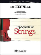 No One Is Alone Orchestra sheet music cover